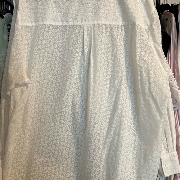 GAP Ivory Floral Long Sleeve Shirt - Picture 6 of 6